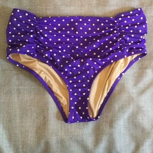 J. Crew high waisted swimsuit bottoms size large